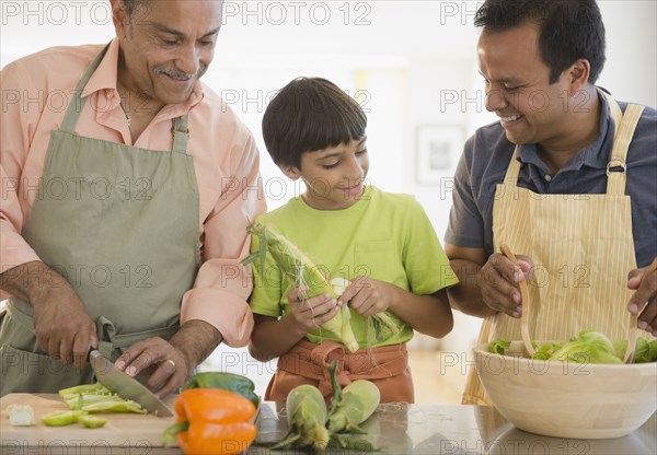 Hispanic grandfather