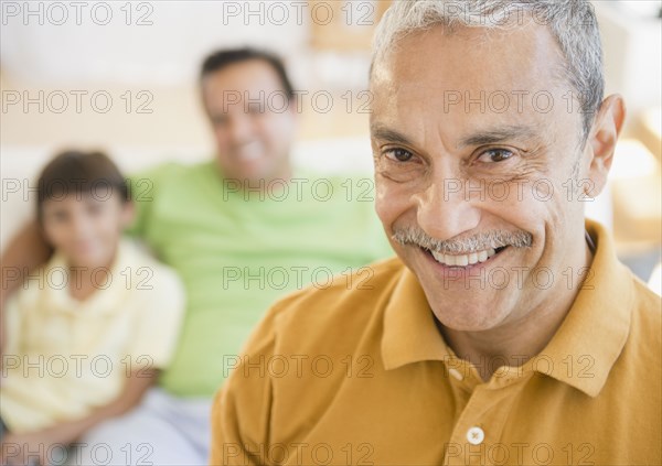 Smiling Hispanic man