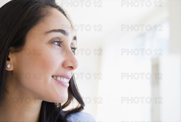 Smiling Caucasian businesswoman