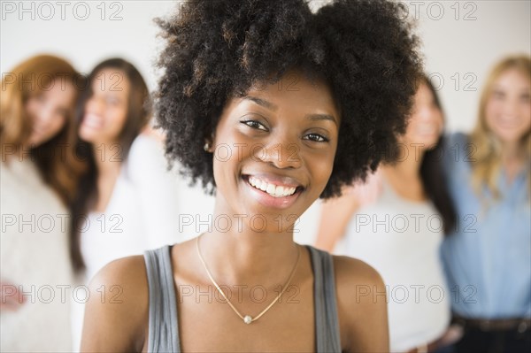 Smiling African American woman