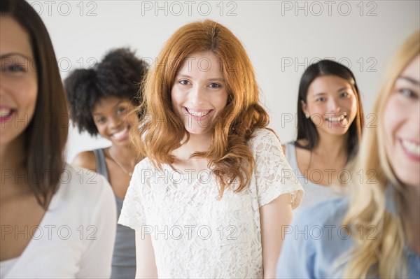 Smiling Caucasian woman