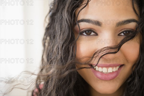 Hispanic woman smiling