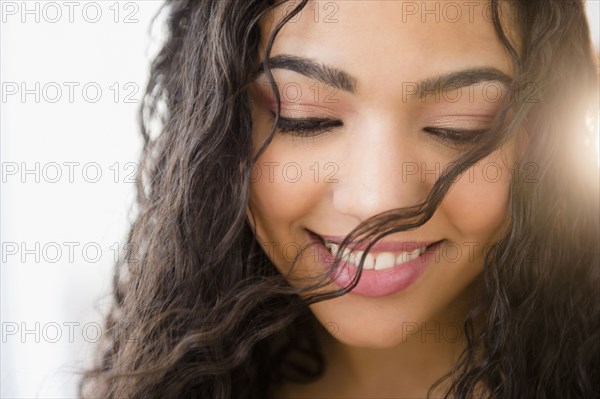 Hispanic woman smiling