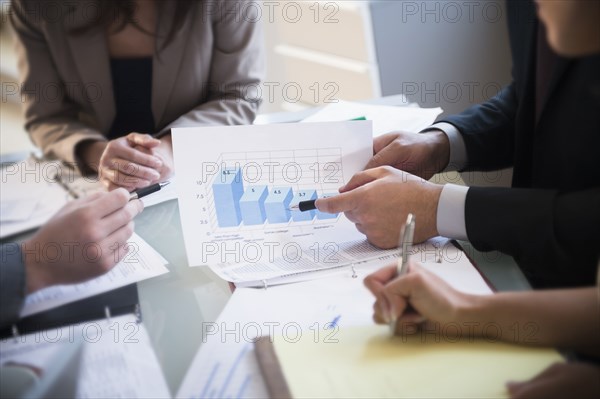 Business people talking in meeting