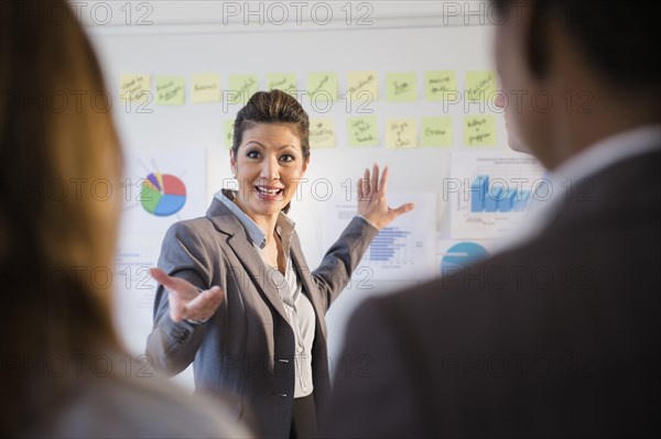 Businesswoman talking in meeting