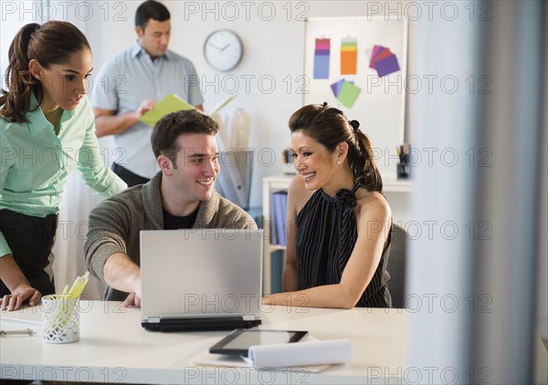 Business people talking in office