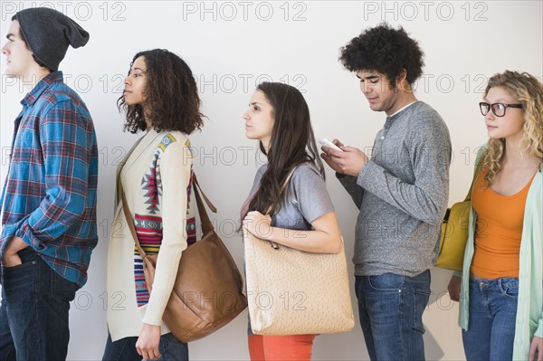 People waiting in line