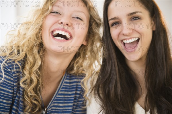 Women laughing together