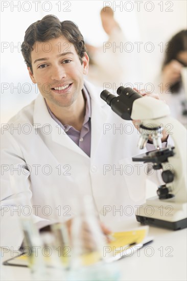 Scientist working in laboratory