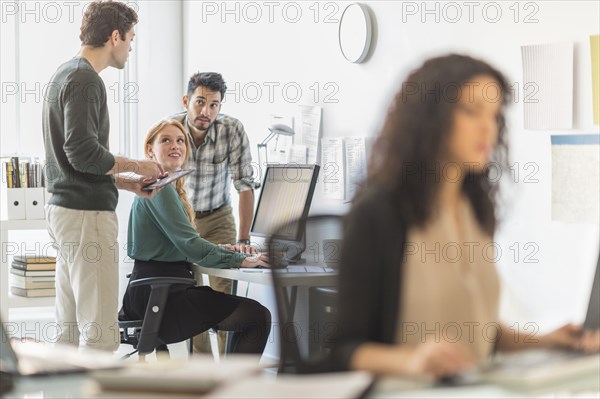 Business people working together in office