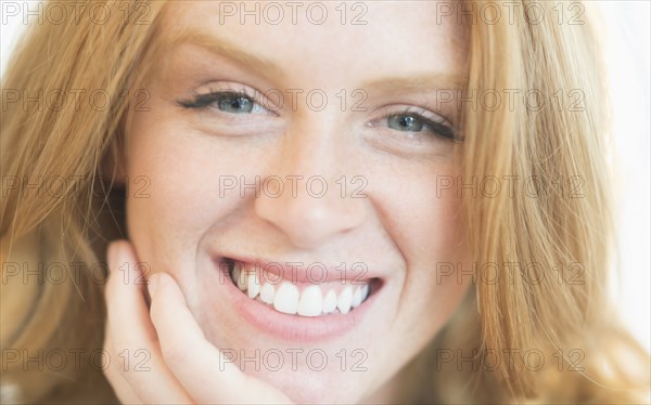 Caucasian woman smiling