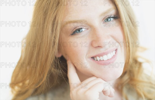 Caucasian woman smiling