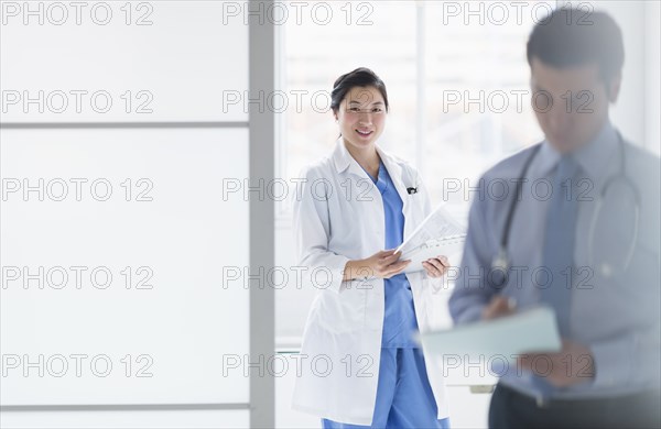 Doctors working in hospital