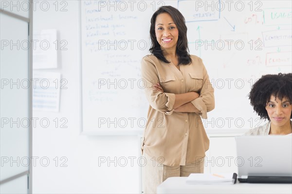 African American businesswomen in office