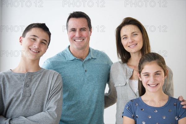 Portrait of smiling Caucasian family