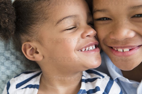 Black children smiling together