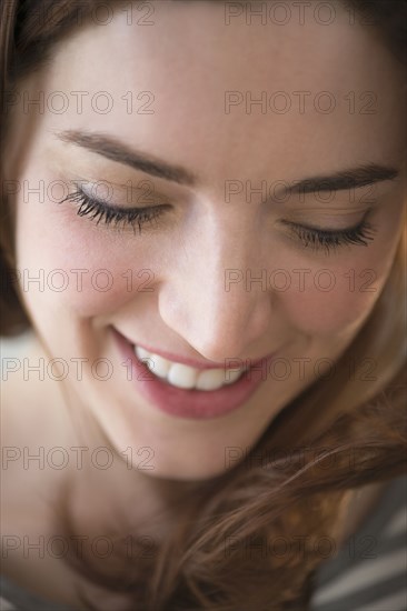 Close up of woman's smiling face