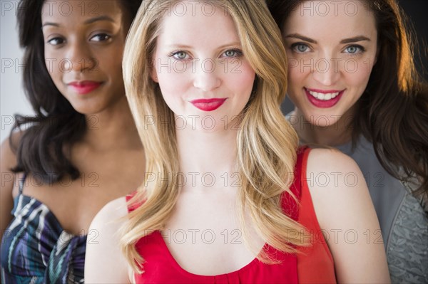 Women smiling together