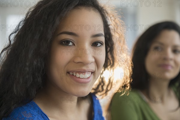 Teenage girl smiling