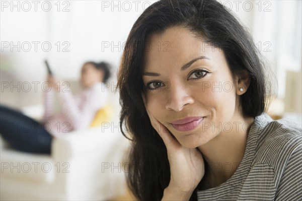 Close up of woman smiling