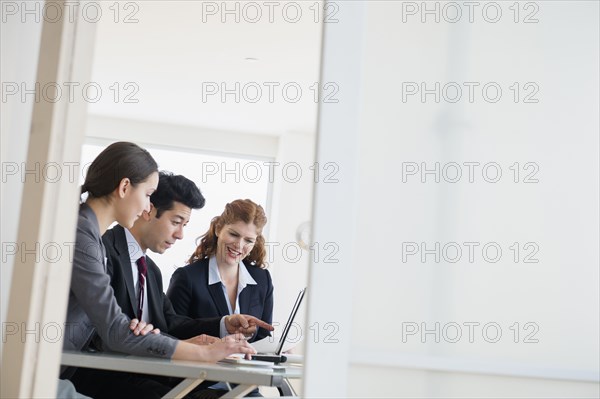 Business people talking in meeting