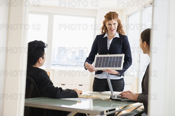 Businesswoman talking in meeting