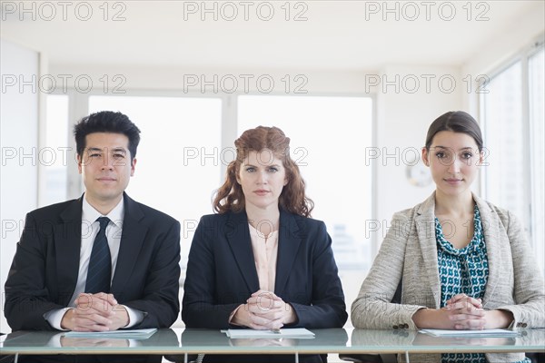 Business people sitting in meeting