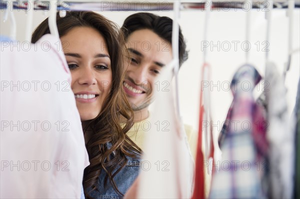 Couple shopping together in store