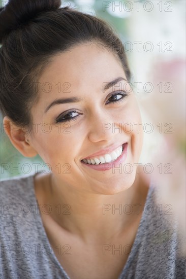 Close up of woman smiling