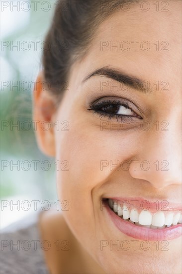 Close up of woman smiling