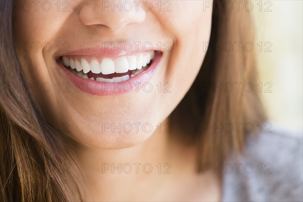 Close up of woman's smile