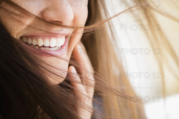 Close up of woman smiling