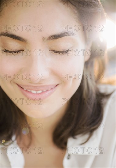 Hispanic woman smiling