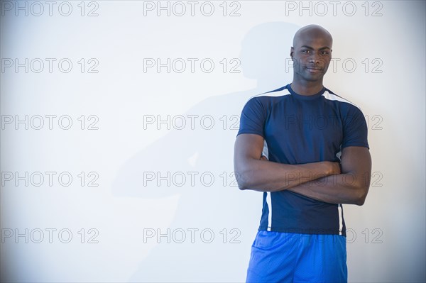 Black man wearing sportswear