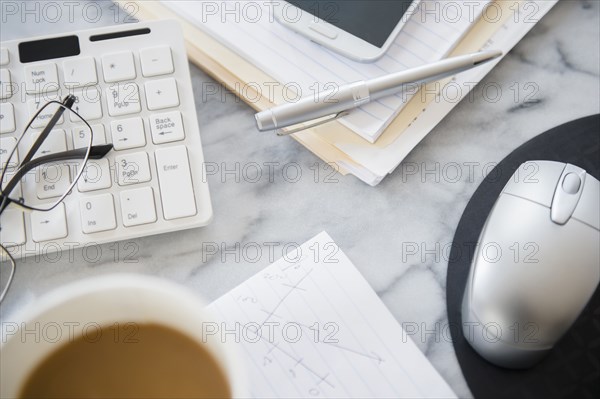 Close up of computer equipment