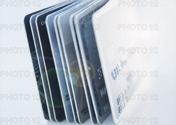 Close up of credit cards