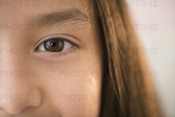 Close up of eye of girl