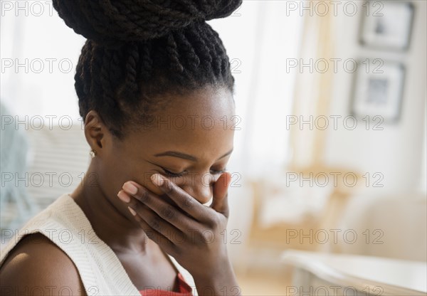 Black woman laughing