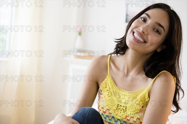 Hispanic woman smiling