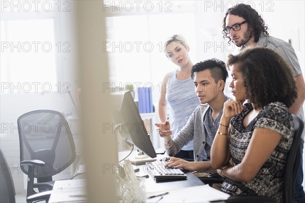 Business people working together in office