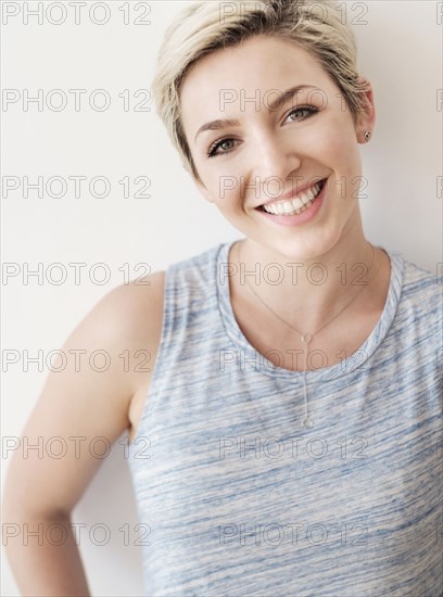 Caucasian woman smiling