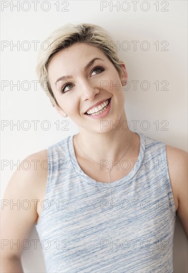 Caucasian woman smiling