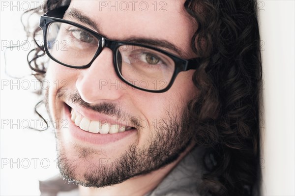 Caucasian man smiling