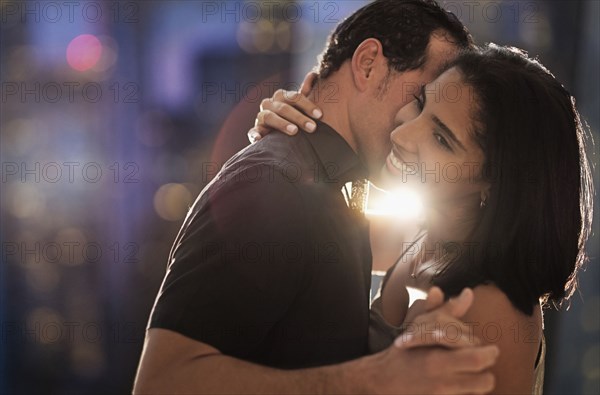 Hispanic couple dancing