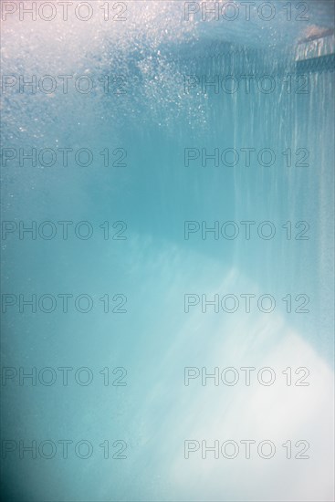 Underwater view of swimming pool