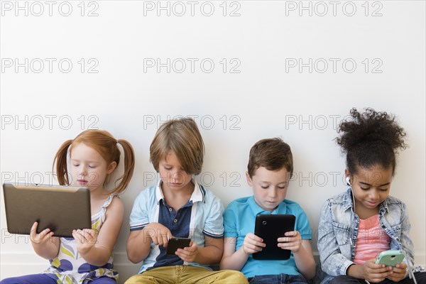 Children using technology