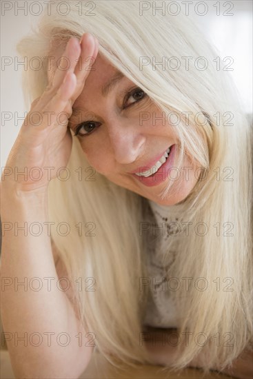 Caucasian woman smiling