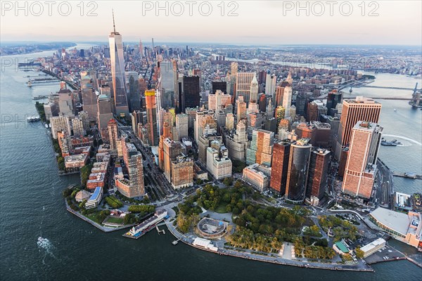 Aerial view of New York cityscape