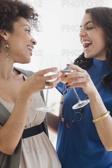 Friends drinking white wine