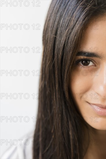 Indian woman looking at camera